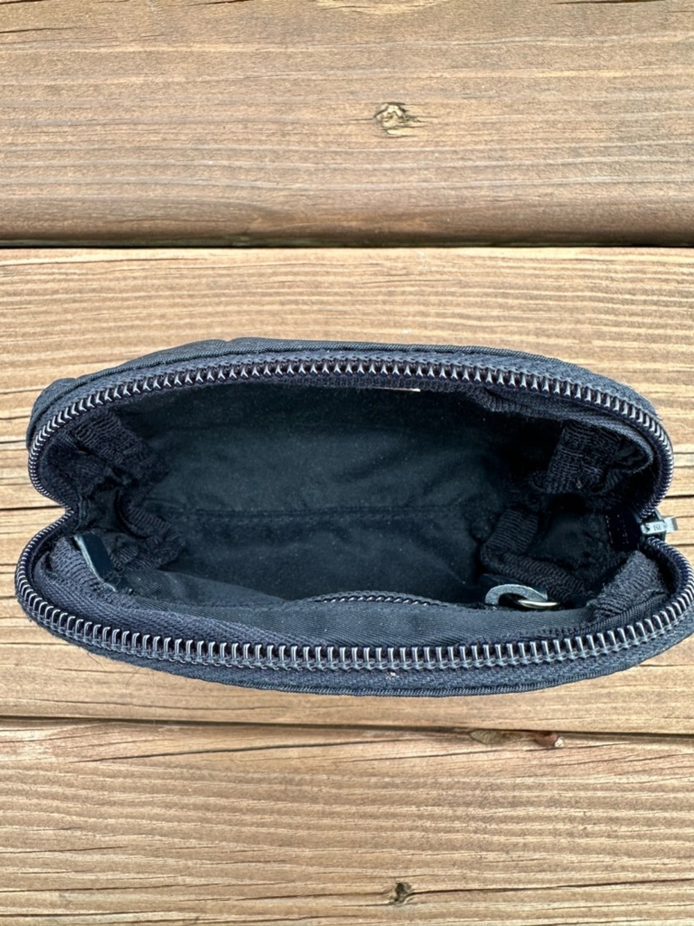 Prada Blue Nylon Pouch with Triangle Logo - Picture 5 of 13